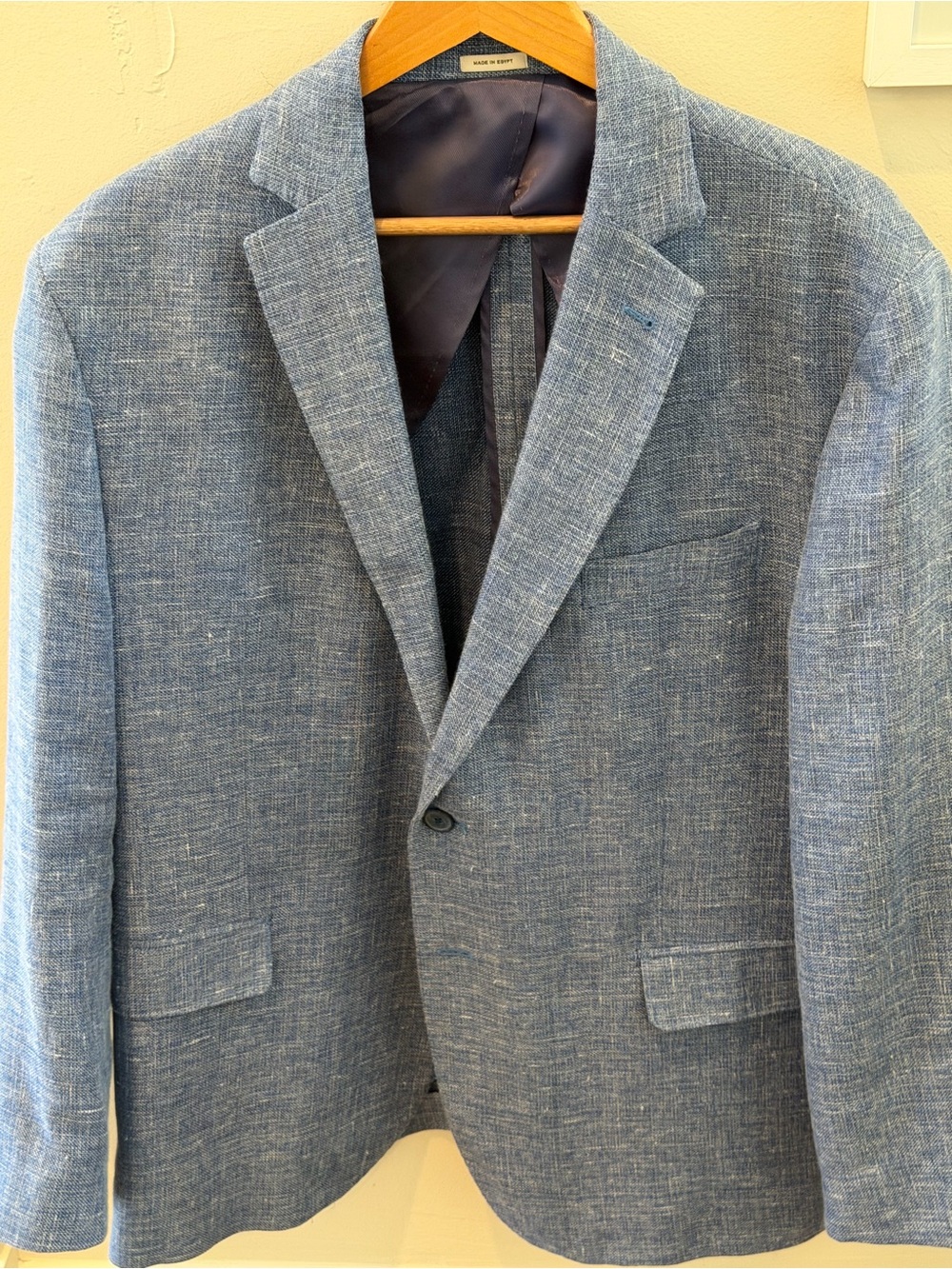 Joseph Abboud Light Blue Linen-Blend Sport Coat